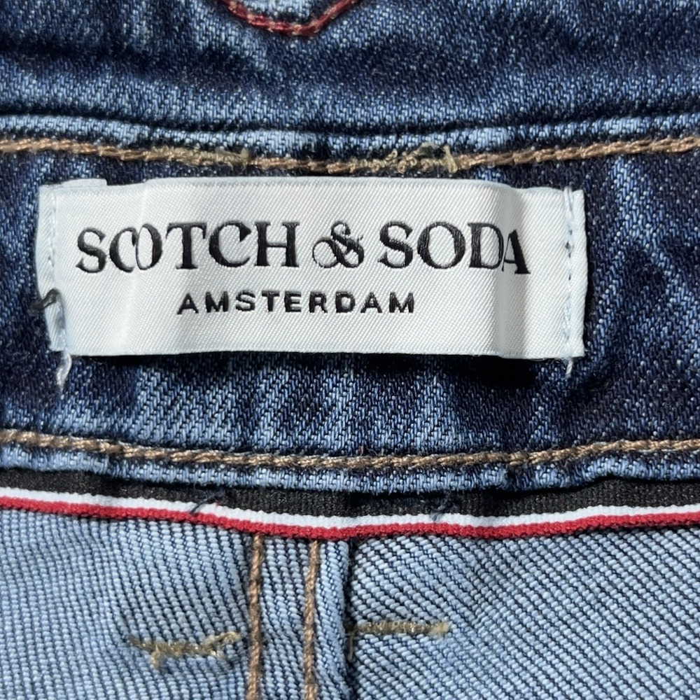 Scotch & Soda Free Spirit Wide Leg High Rise Jeans Womens Sz 8/29 Blue No Belt - Picture 8 of 14
